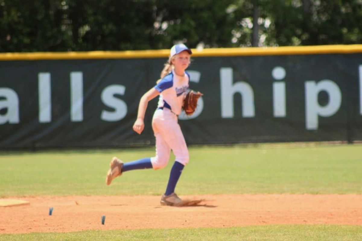 baseball; girls playing baseball; mississippi girl baseball; ocean springs girl baseball; school sports