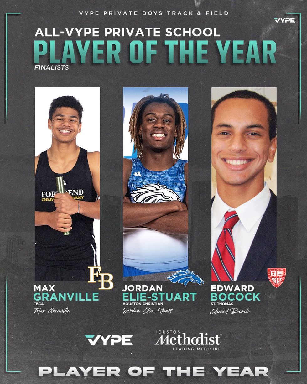 VYPE Coaches Corner The Woodlands Christian Academy Track and Field