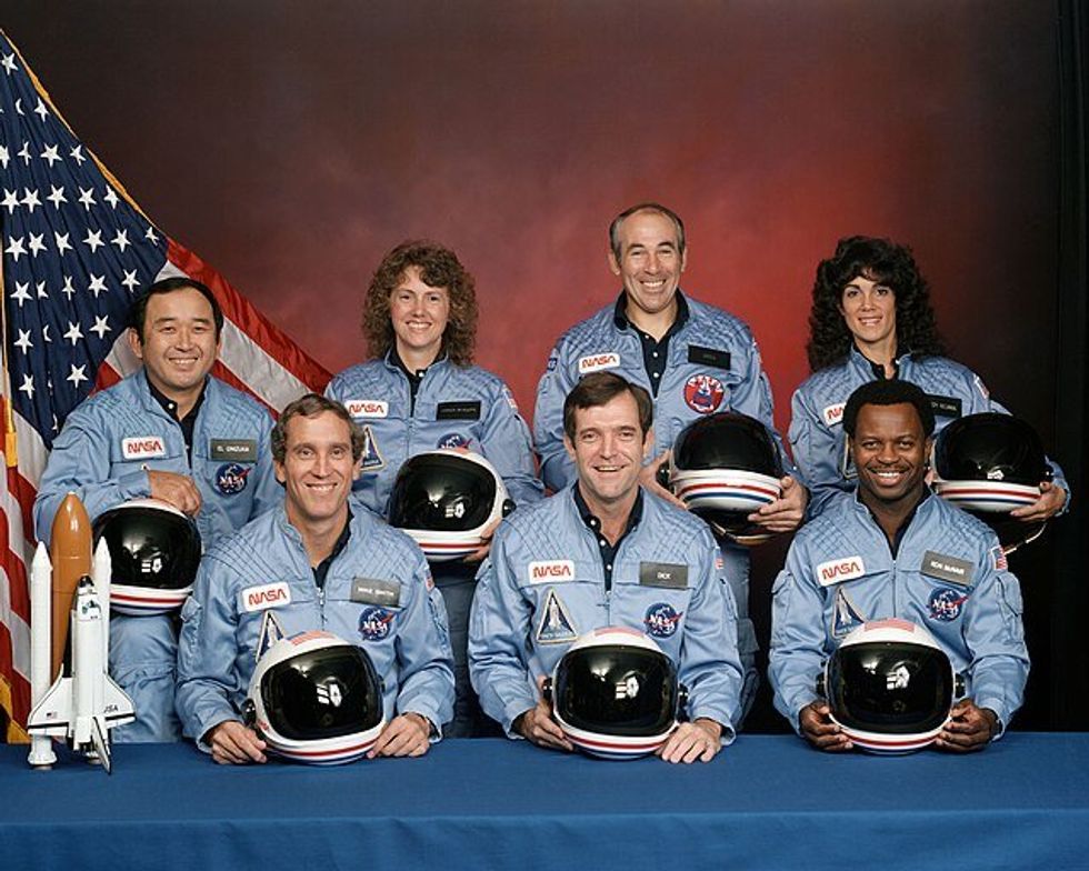 the seven astronauts on the crew of the space shuttle challenger