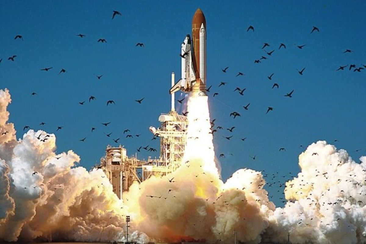 Space Shuttle Challenger liftoff