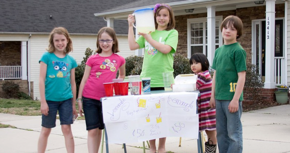 lemonade stand, kids goals, achievement