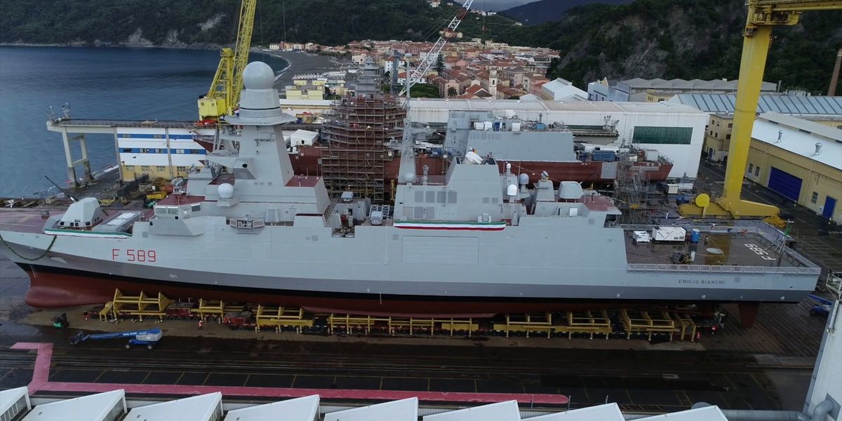 Varata la decima fregata di Fincantieri per la Marina