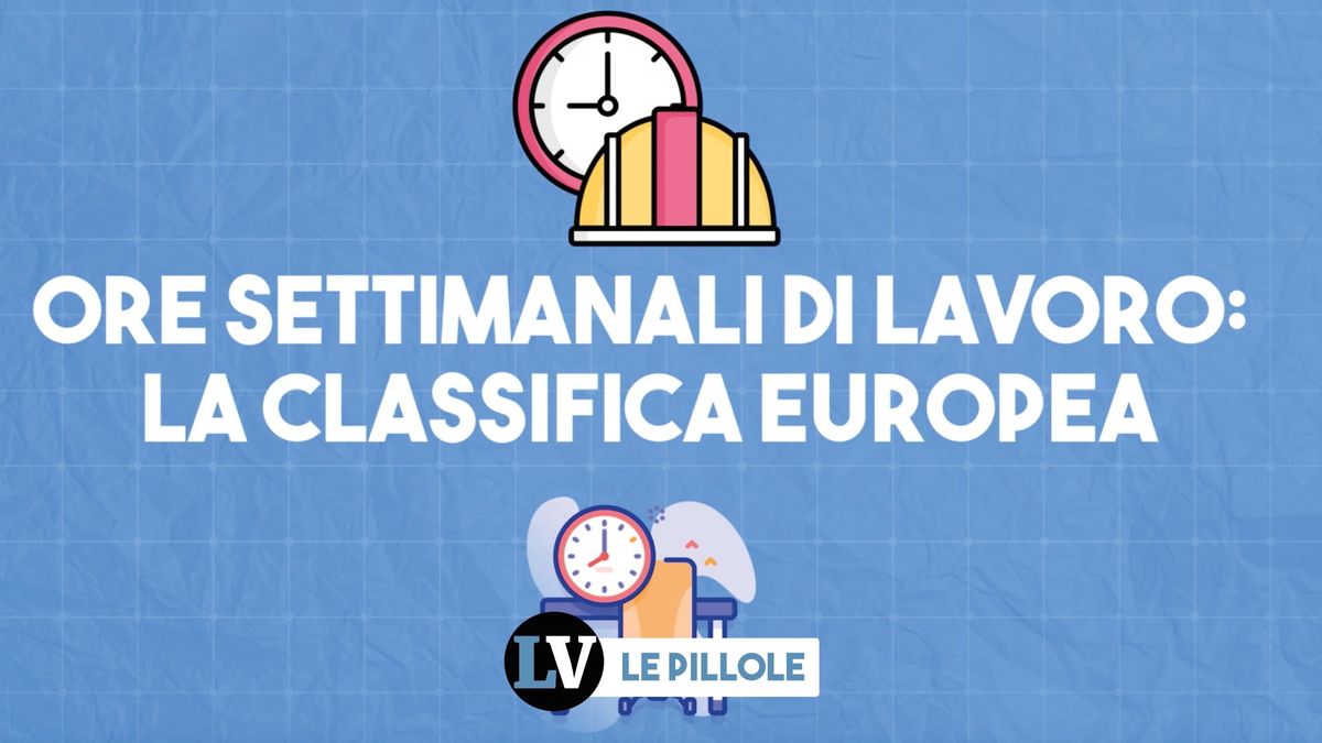 Ore settimanali di lavoro: la classifica europea