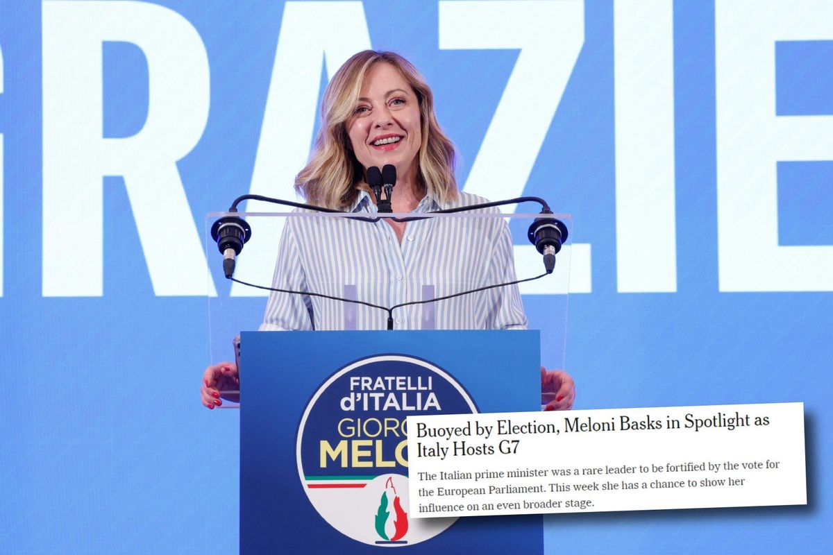 Meloni al G7 da grande vincitrice. Il «New York Times» la celebra
