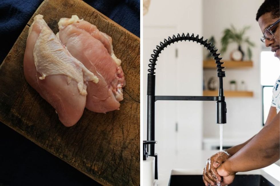 There's a heated debate now about whether you're supposed to wash your meat before cooking it