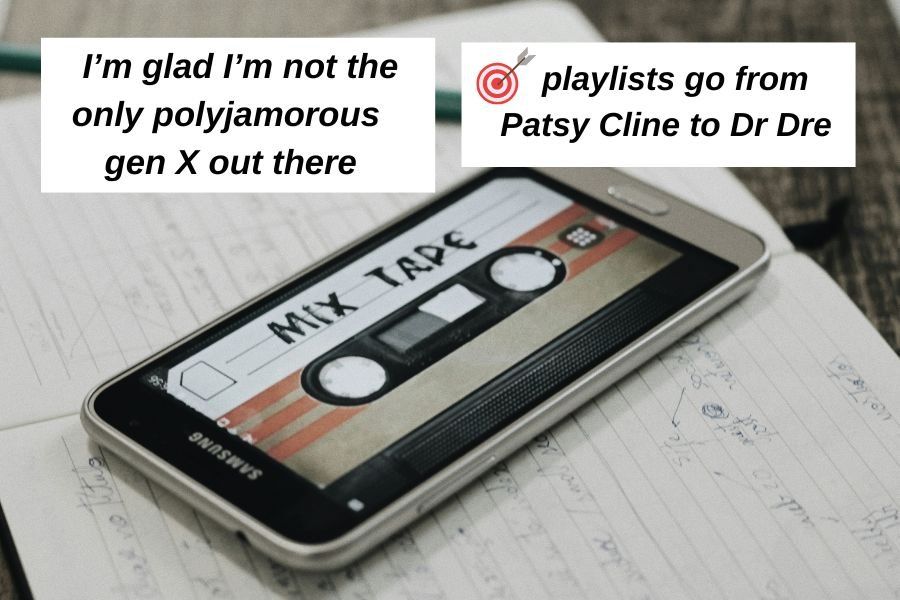 mix tape image on a smartphone