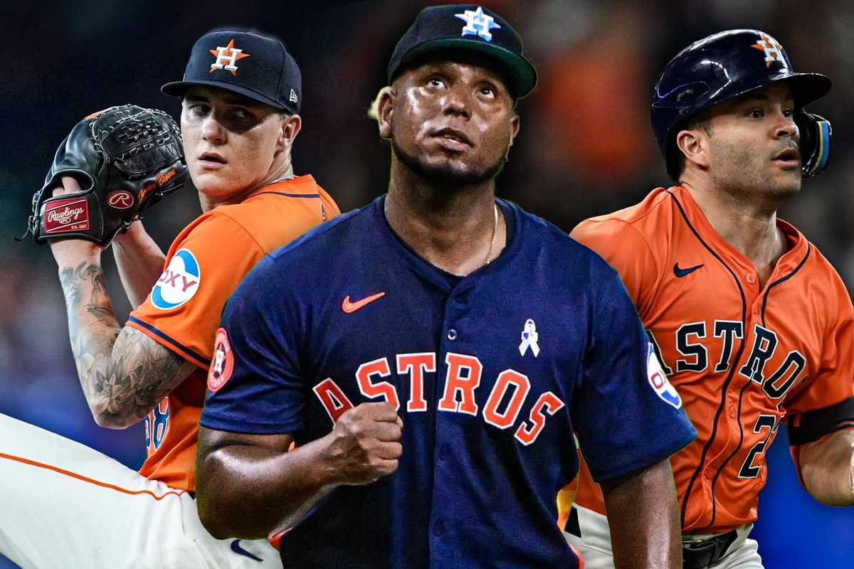 Astros Hunter Brown, Ronel Blanco, Jose Altuve