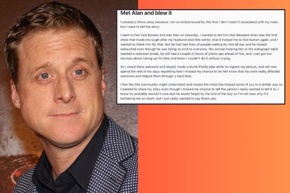Alan Tudyk creates Reddit account just to connect with fan who missed out on talking to him