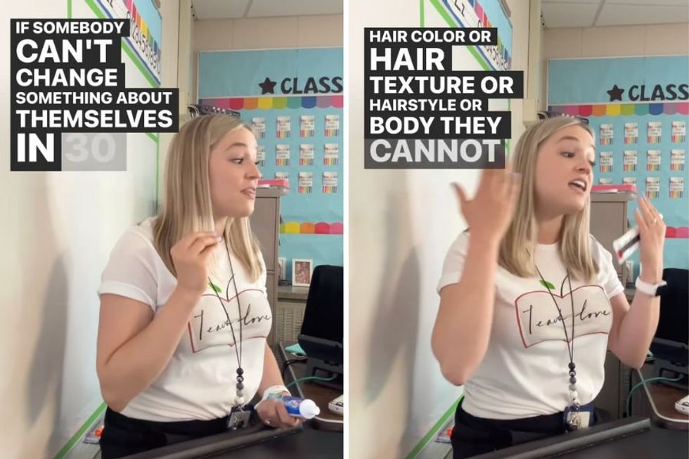 Teacher's rule about 'something you can't change in 30 seconds' is a lesson for all ages