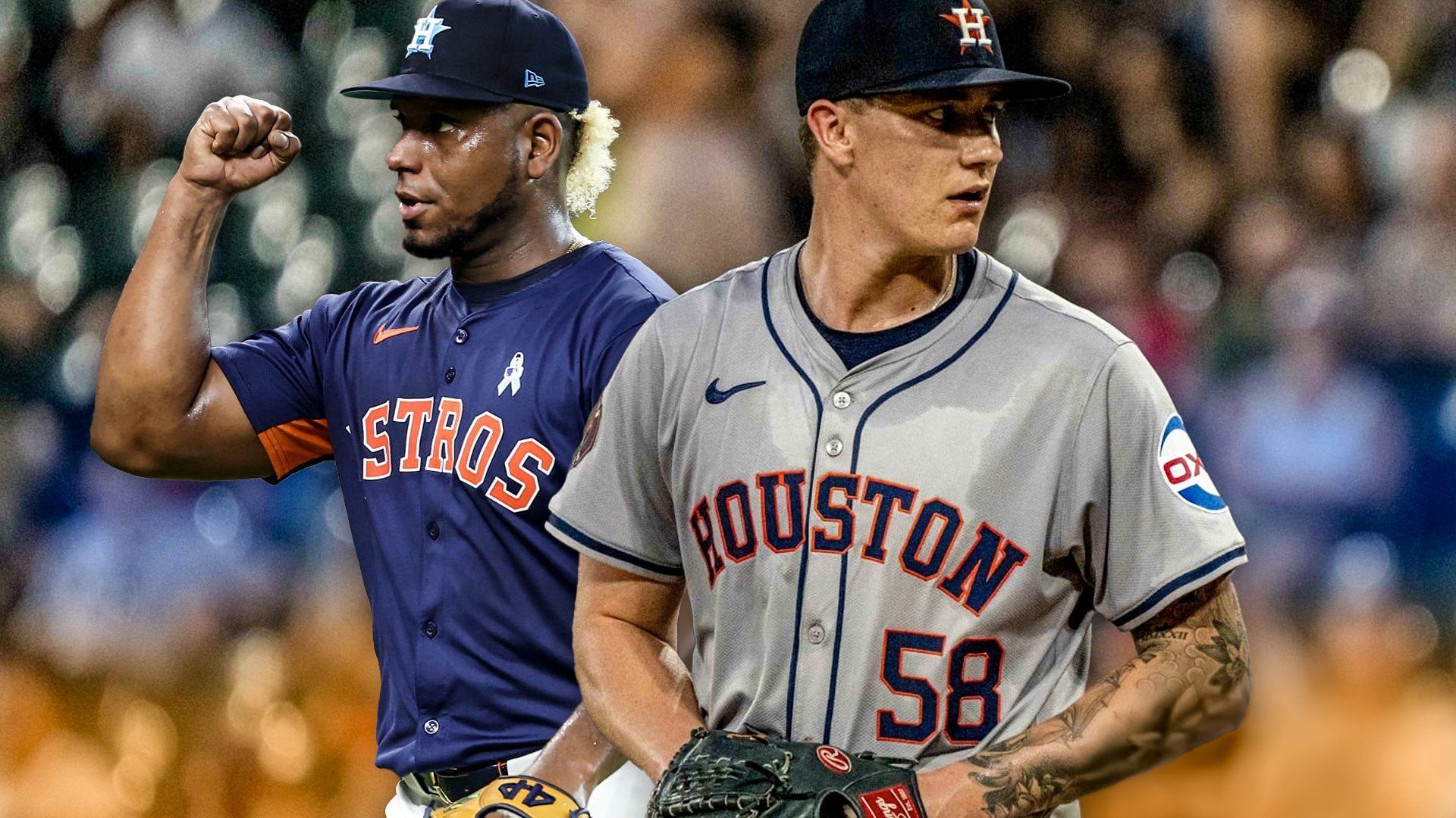 Astros Ronel Blanco, Hunter Brown