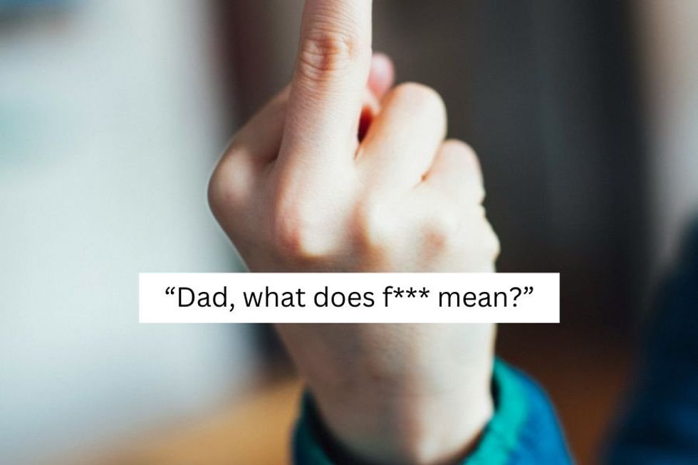 Dad explains the ins and out of the 'f-word' to young daughter in hilariously cringey video