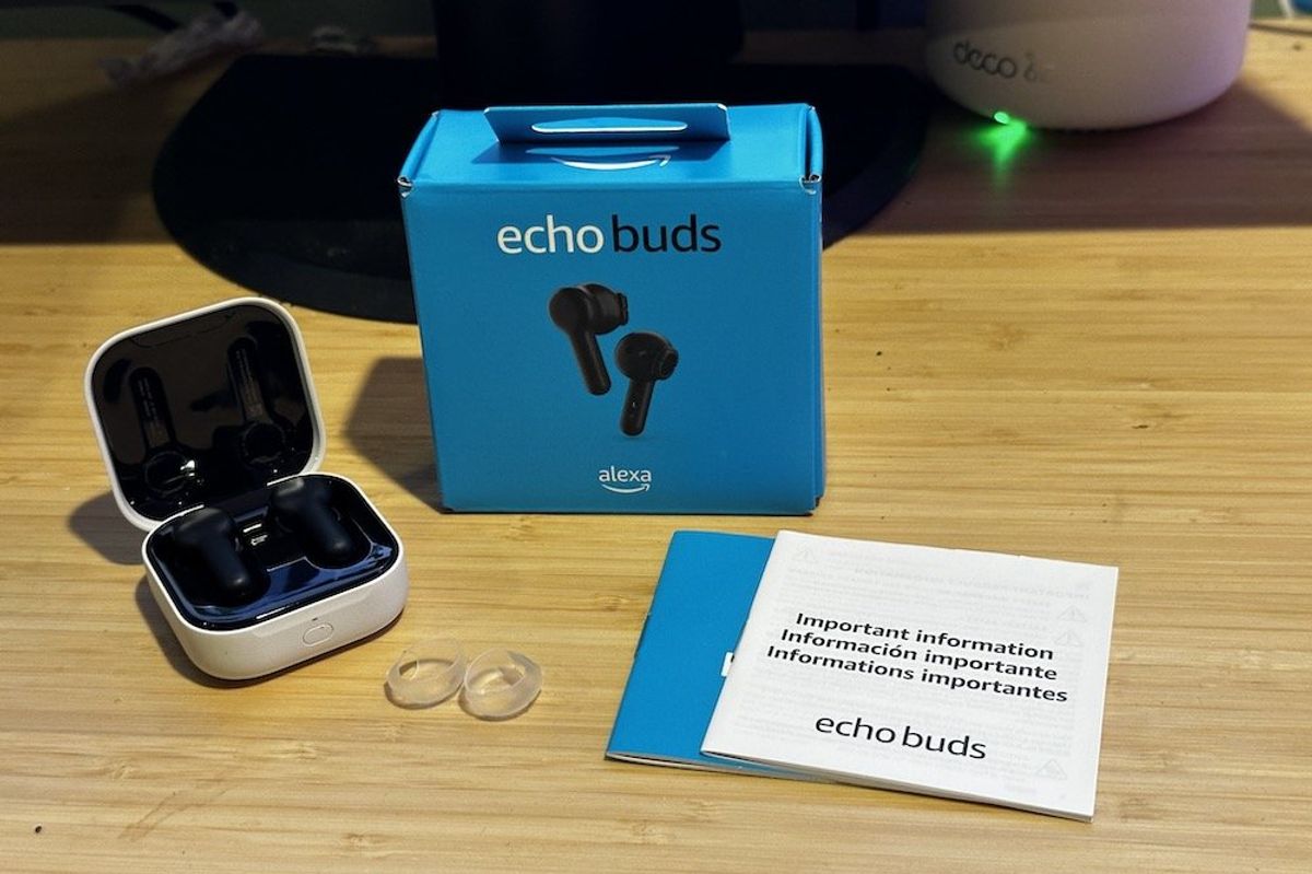 a photo of Amazon Echo Buds (2023 Release) unboxed