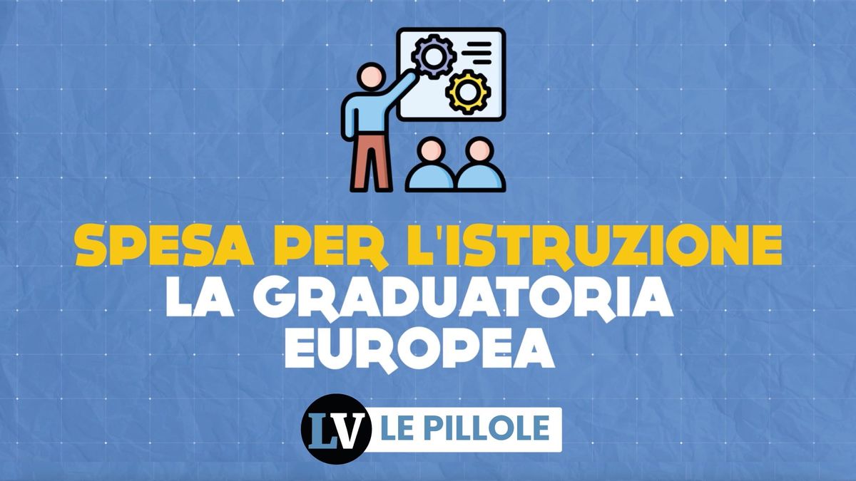 Spesa per l'istruzione, la graduatoria europea