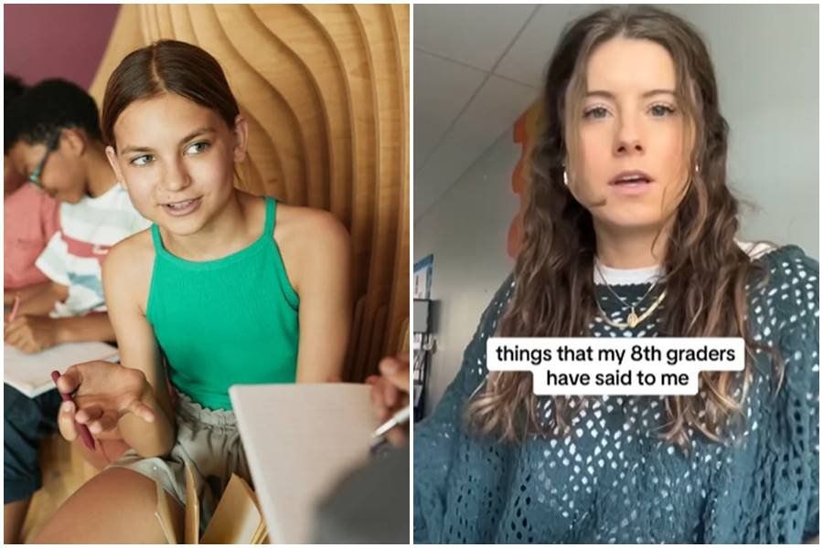 Teacher reminds people how 'brutal' middle school was by sharing things her 8th graders say
