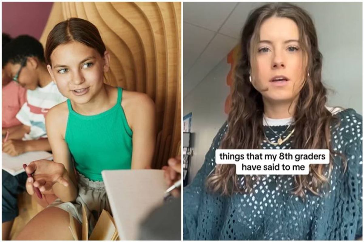 Teacher reminds people how 'brutal' middle school was by sharing things her 8th graders say