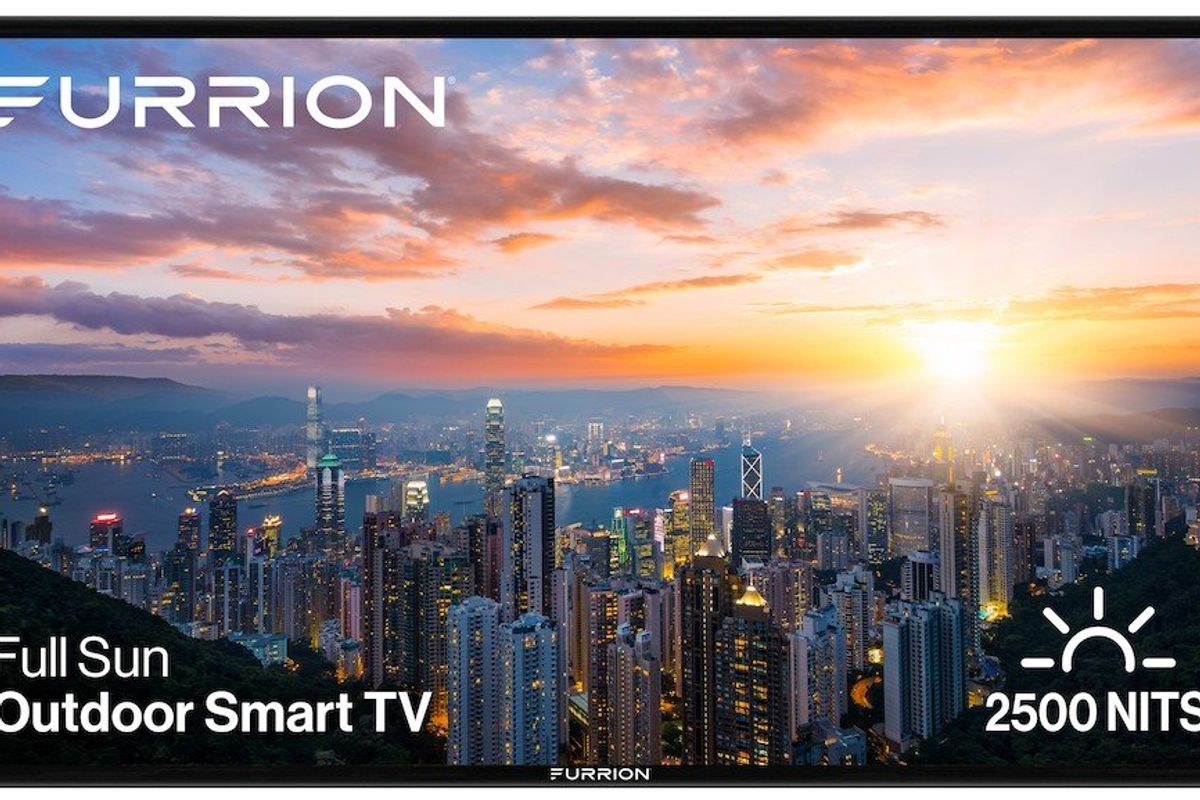 a photo of Aurora Full Sun Pro Series 4K LED Outdoor TV