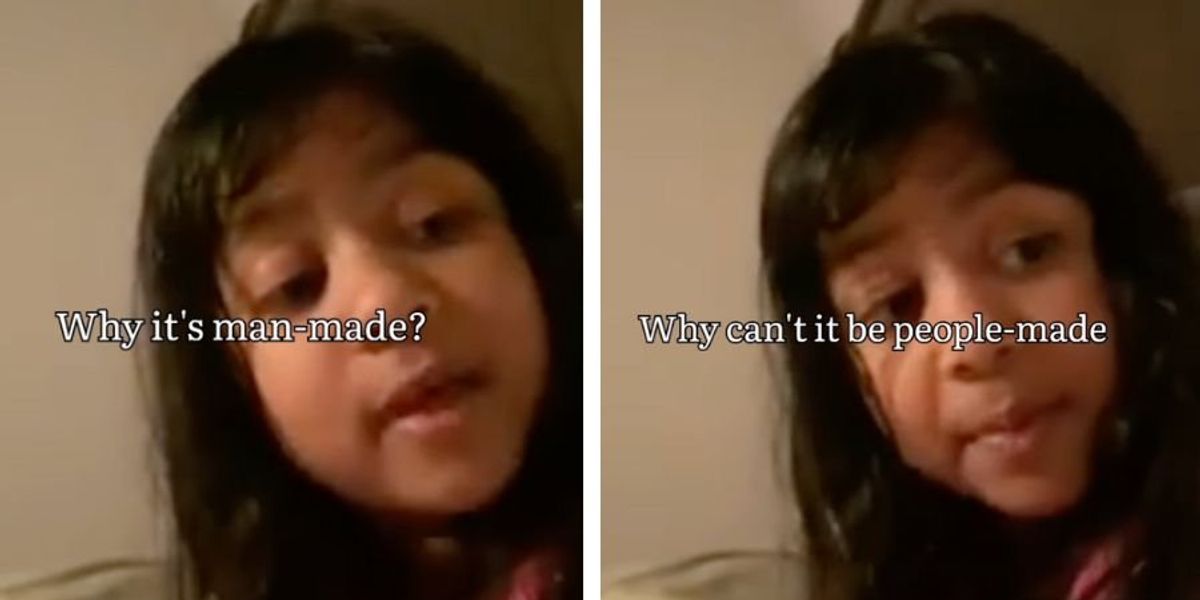 Little girl rants about why things are 'man-made' - Upworthy