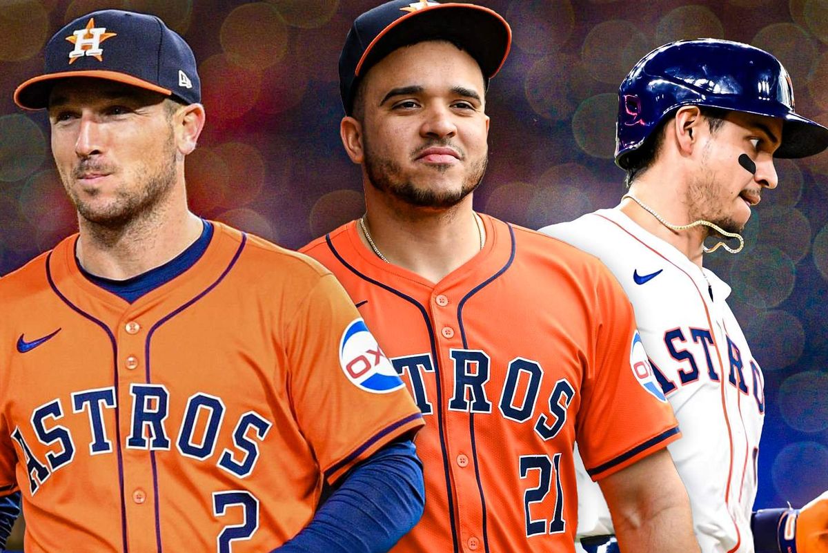 Astros Alex Bregman, Yainer Diaz, Mauricio Dubon