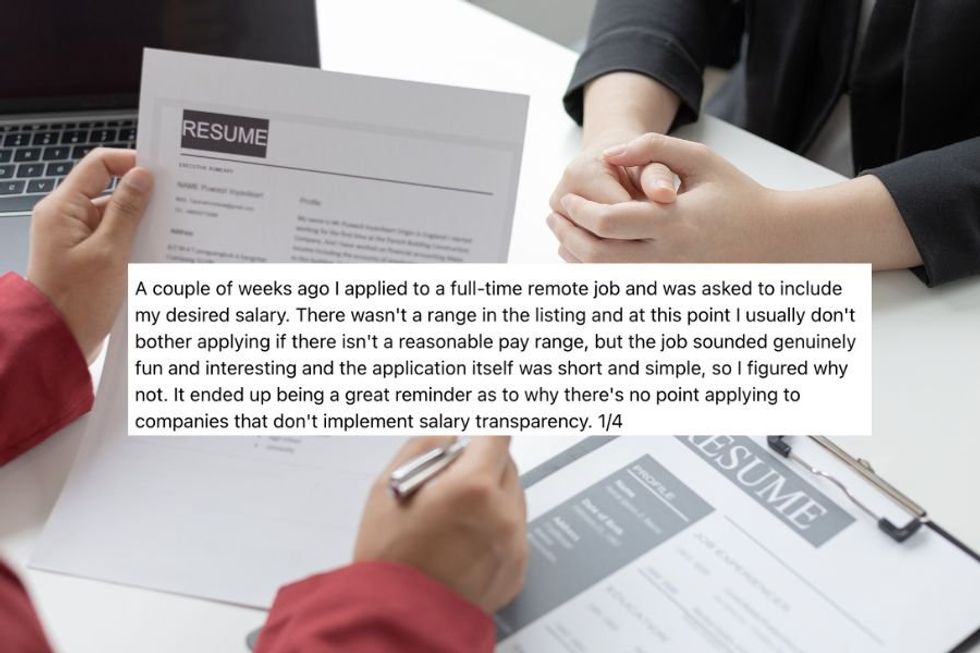 Woman makes an undeniable demand for employers to publicly list job salaries