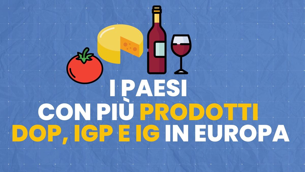 I Paesi con più prodotti DOP, IGP e IG in Europa