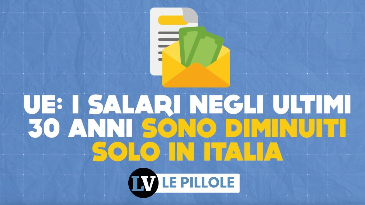 Ue: i salari negli ultimi 30 anni sono diminuiti solo in Italia