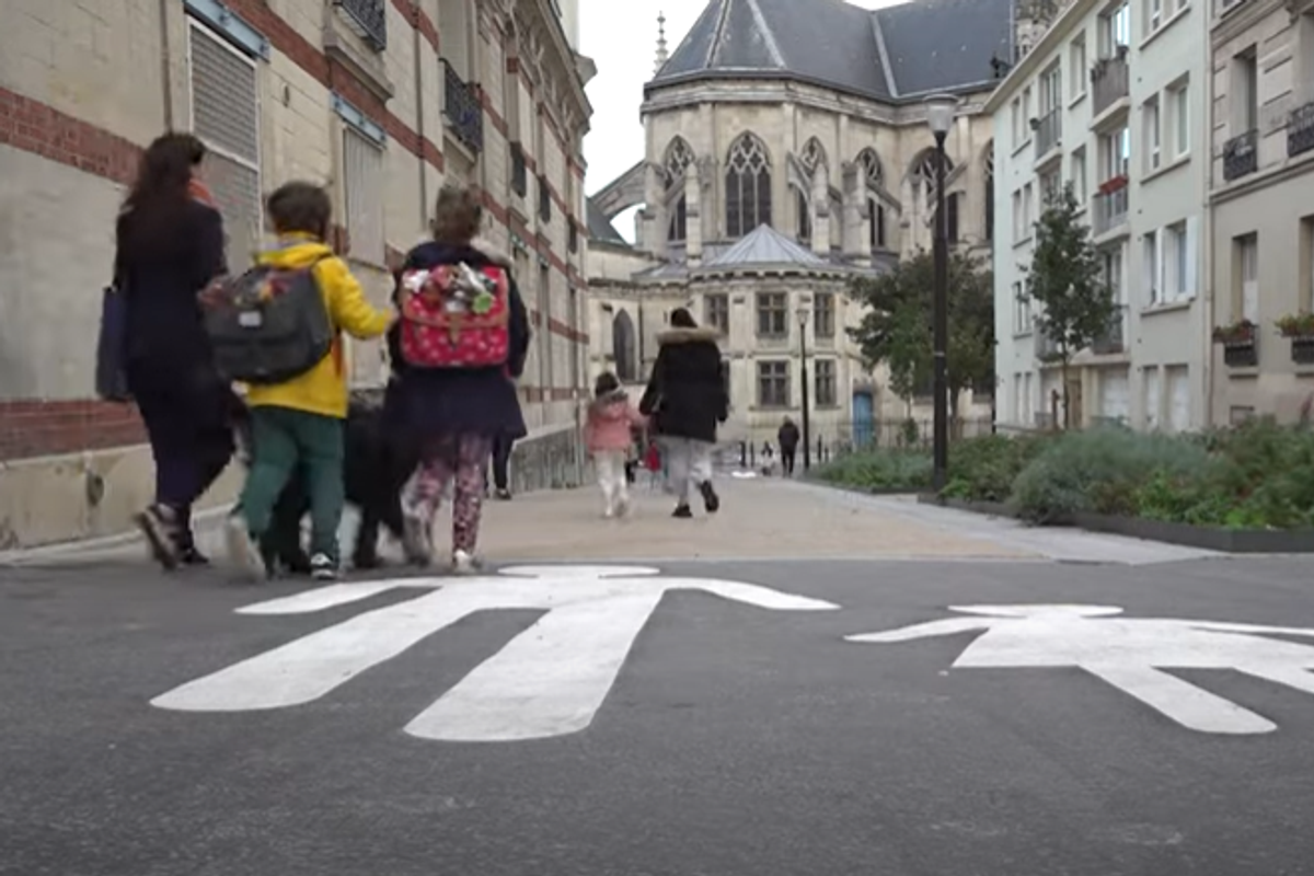 paris school streets, urban design children safety
