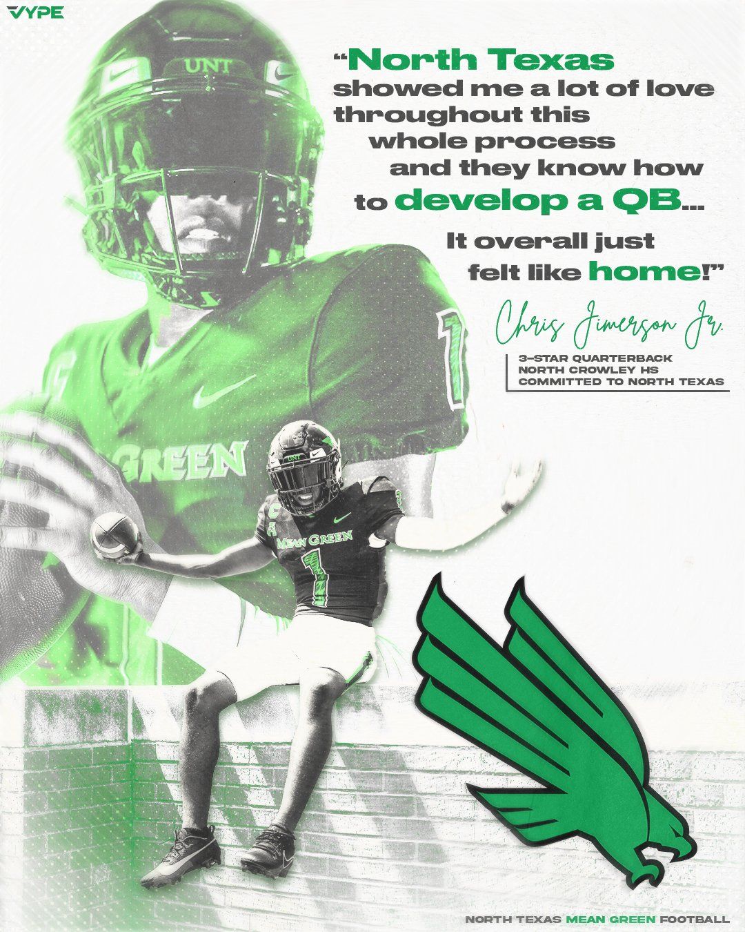 COMMITTED: North Crowley QB Jimerson Jr. Sees Green