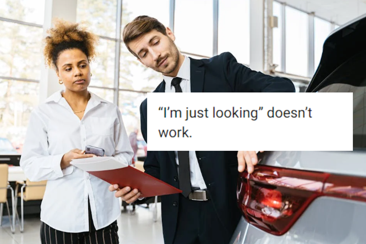 sales people, car lot, big purchases