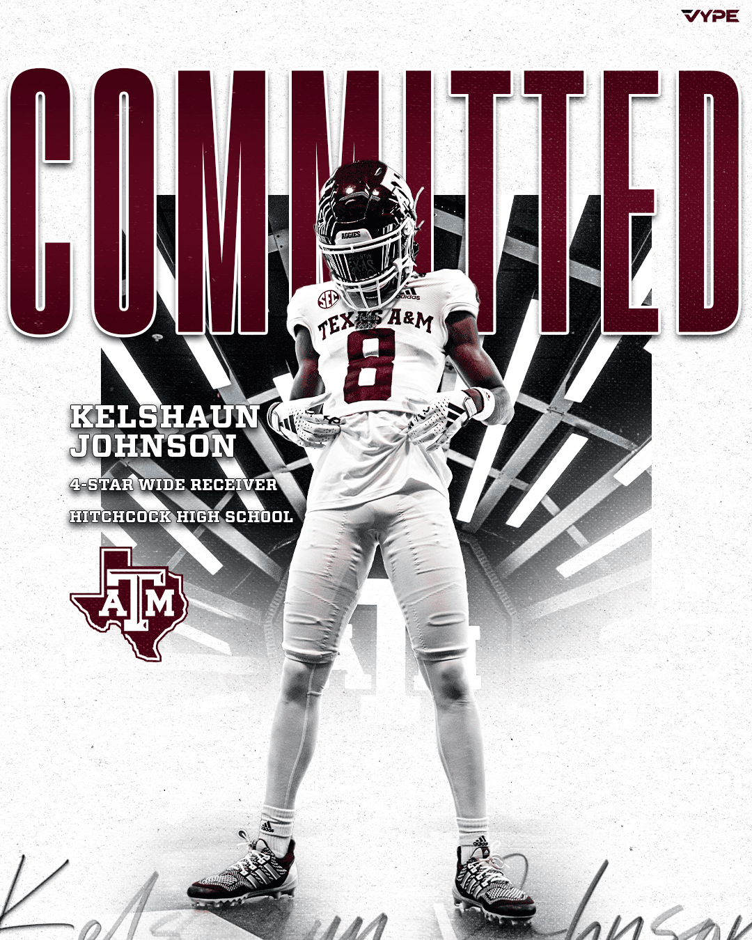 BREAKING: 2025 Hitchcock 4-Star WR Kelshaun Johnson Commits To Texas A&M