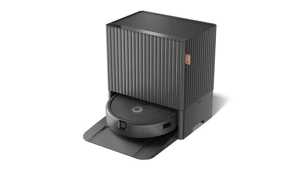 a product shot of Roomba Combo 10 Max robot vacuum and AutoWash Docking Station