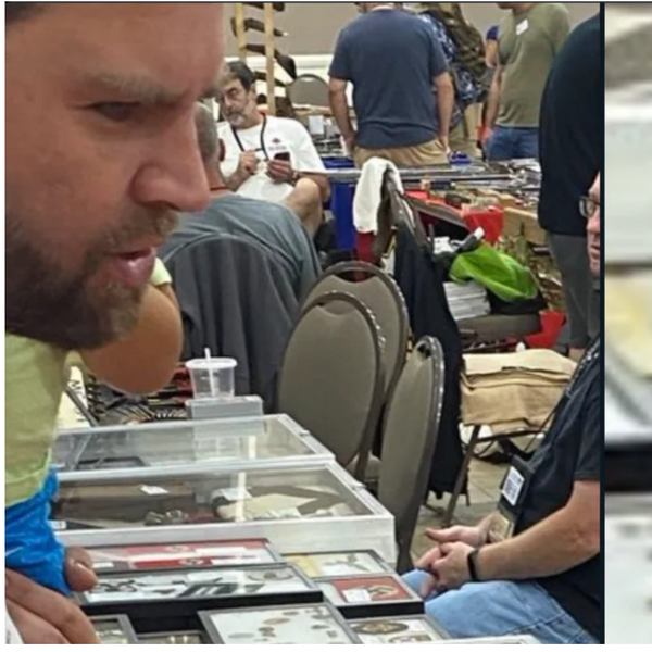 Vance Blasted Over Photo Of Him Next To Swastika At Gun Show