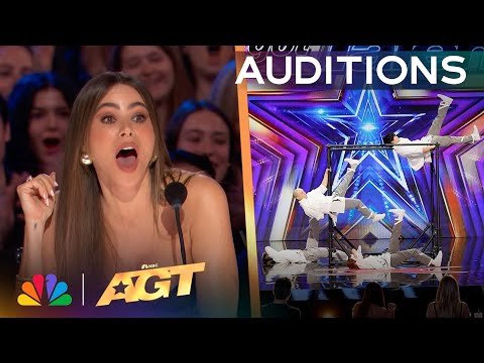 Dancers with 'insane core strength' appear to float in mid-air during AGT audition