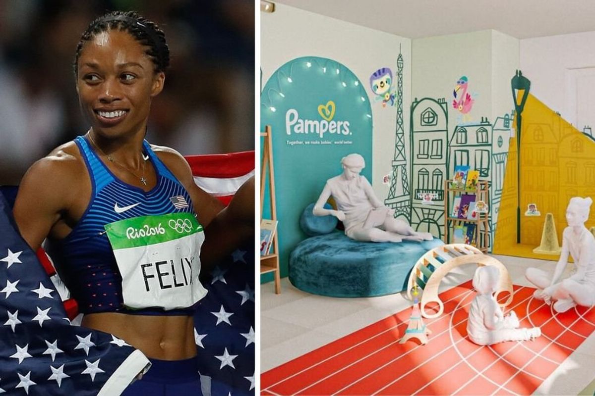 Allyson Felix and the Olympic nursery at the Paris games