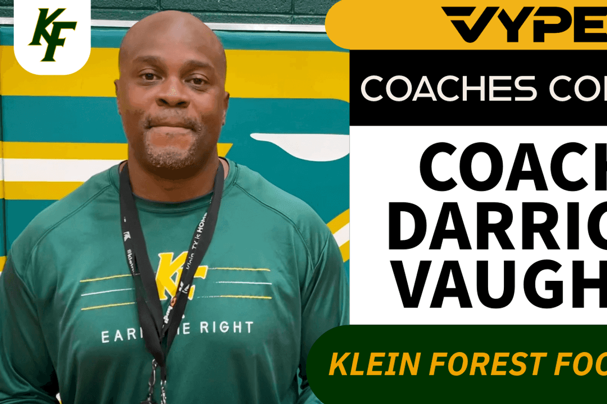VYPE Coaches Corner: Klein Forest Football Coach Darrick Vaughn; 2024 Preview