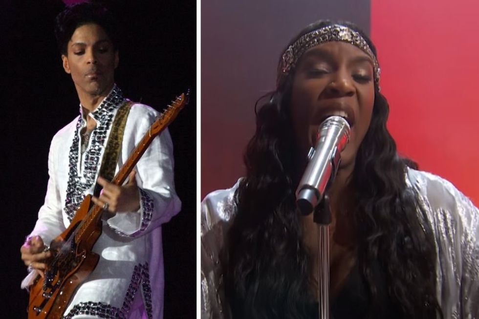 Singer performs original song Prince himself wrote for her and leaves "AGT" judges astounded