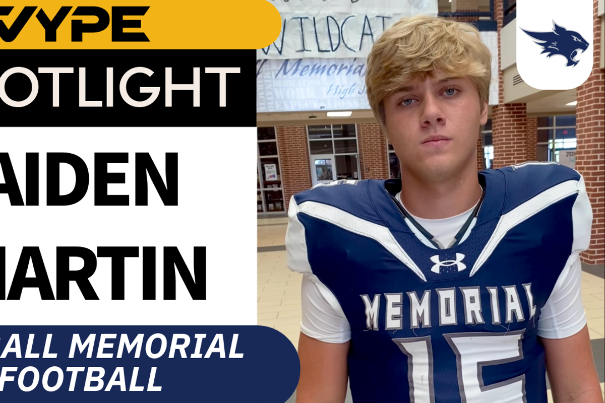 VYPE Spotlight: Aiden Martin of Tomball Memorial Football