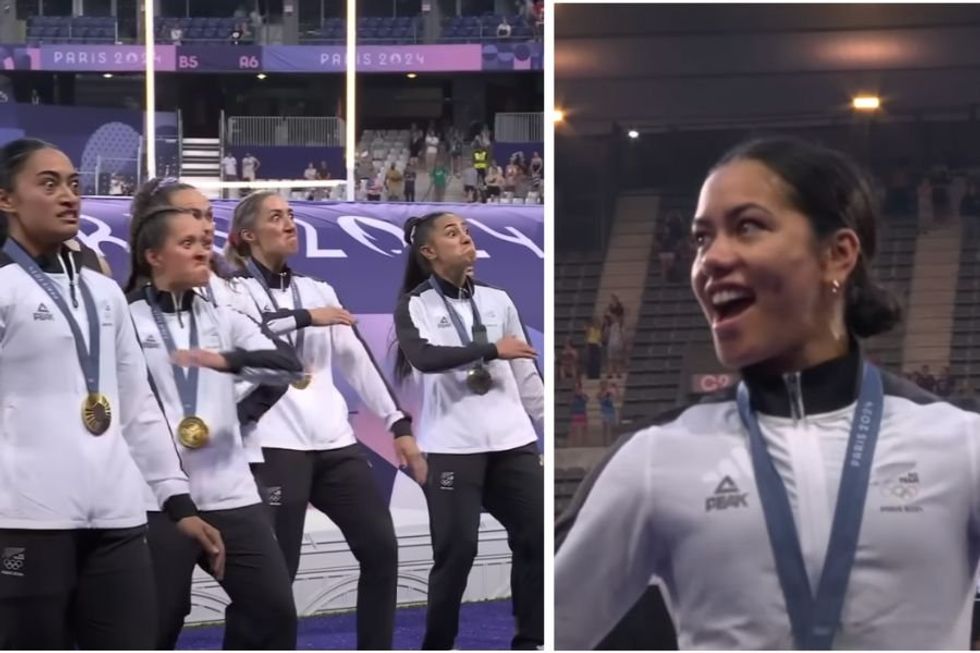New Zealand women's rugby team celebrates unprecedented Olympic win with a chilling haka
