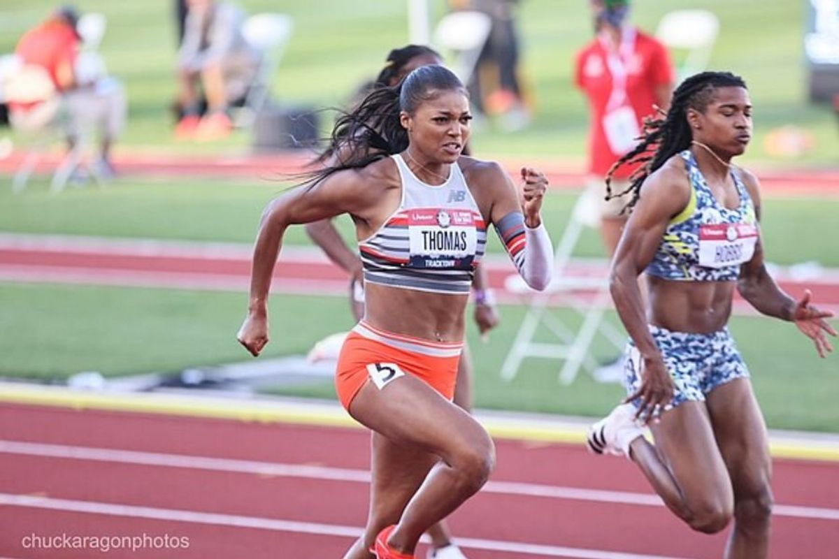 gabby thomas running
