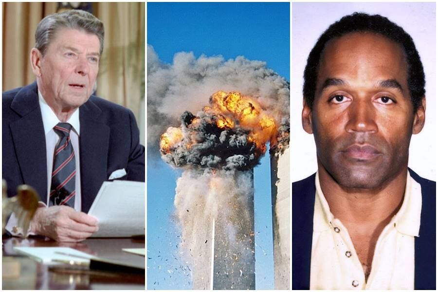 ronald reagan, oj simpson, 9/11