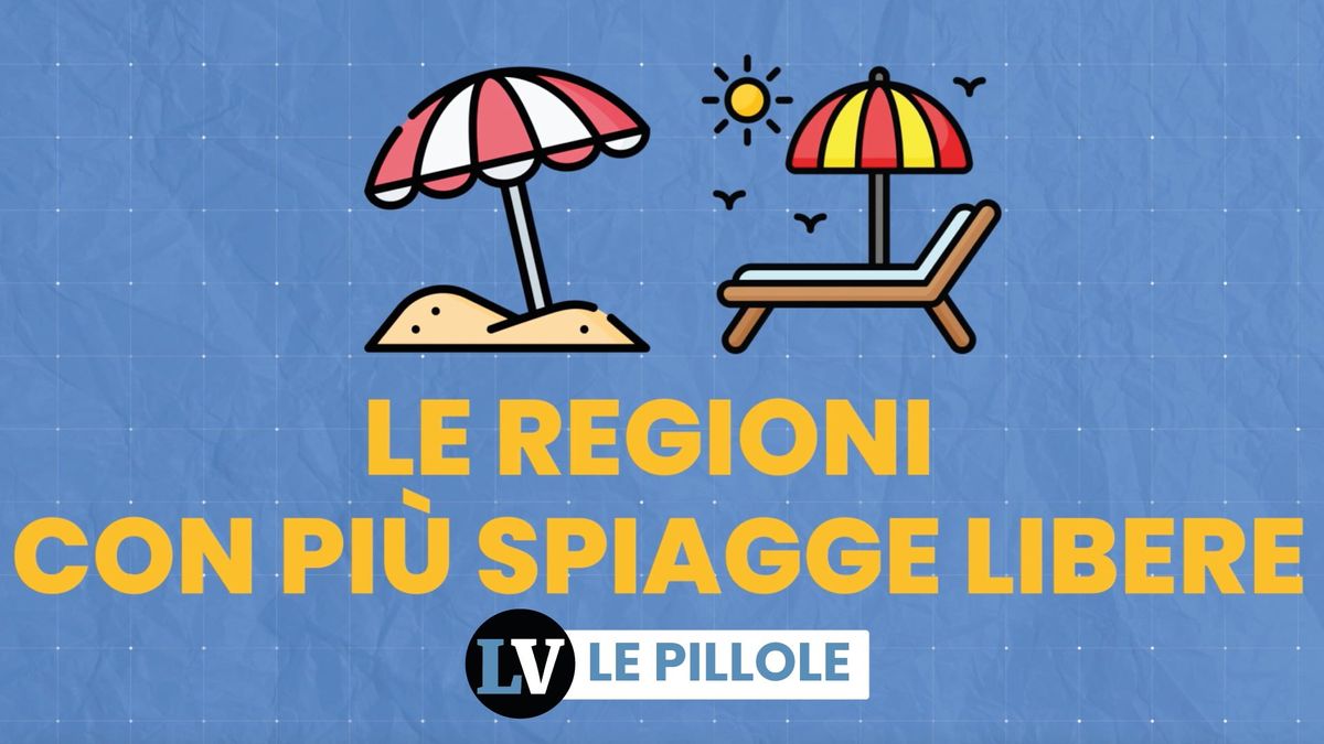 Le regioni con più spiagge libere