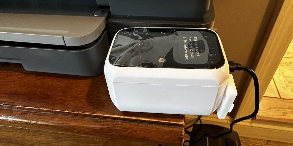 a photo of charging FHD Camera for Birdfy Feeder Bamboo