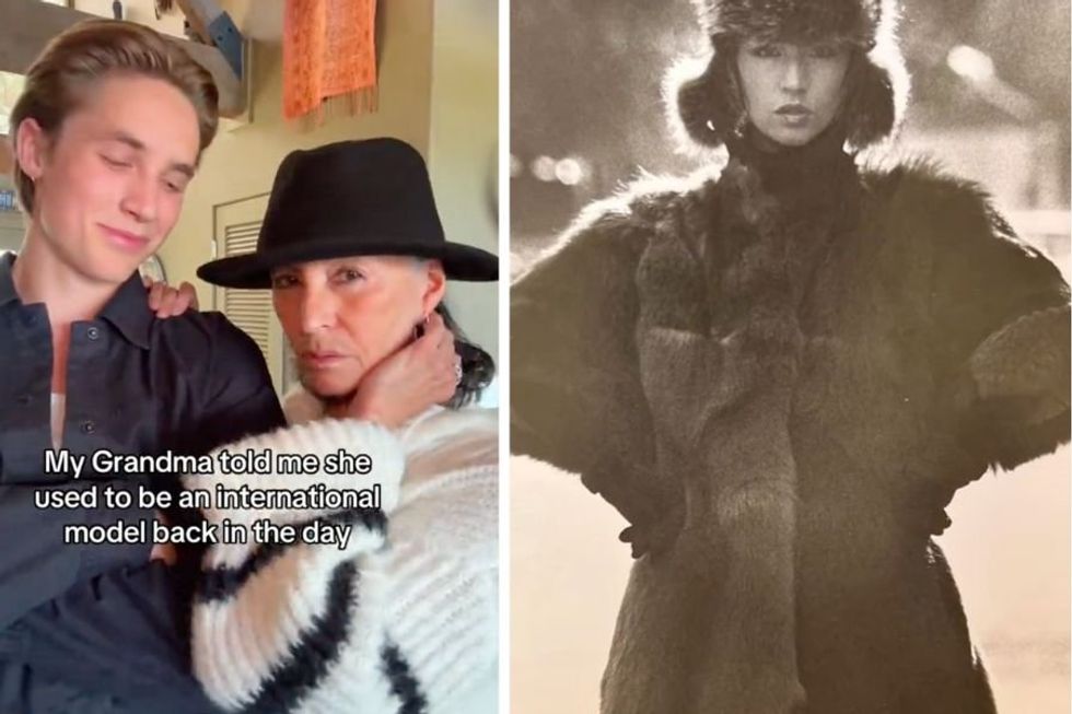 Grandson learned his grandma used to be a pro model. So he surprised her with a photoshoot.