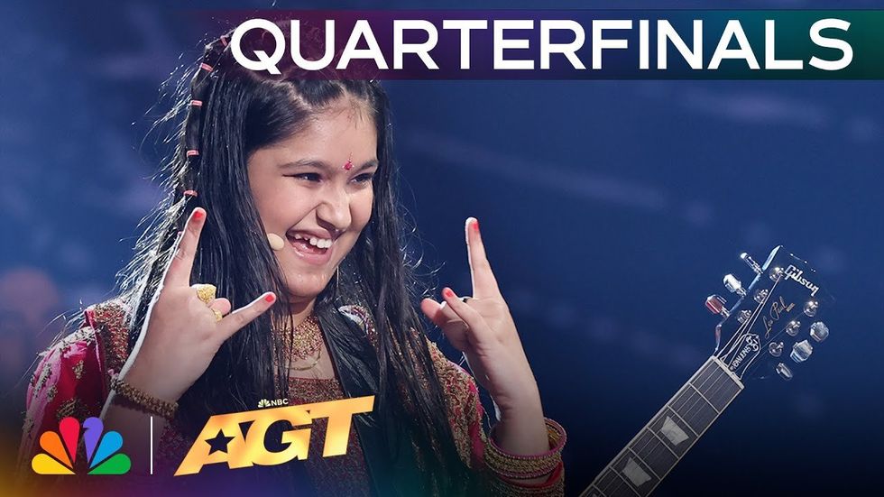 Watch an 11-year-old shred 'Master of Puppets' and give it a sitar-like riff on 'AGT'