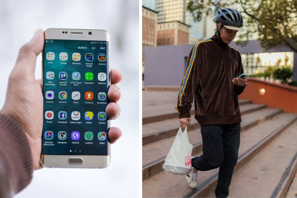 Food delivery man caught on doorbell camera sharing mental health app he made to help others