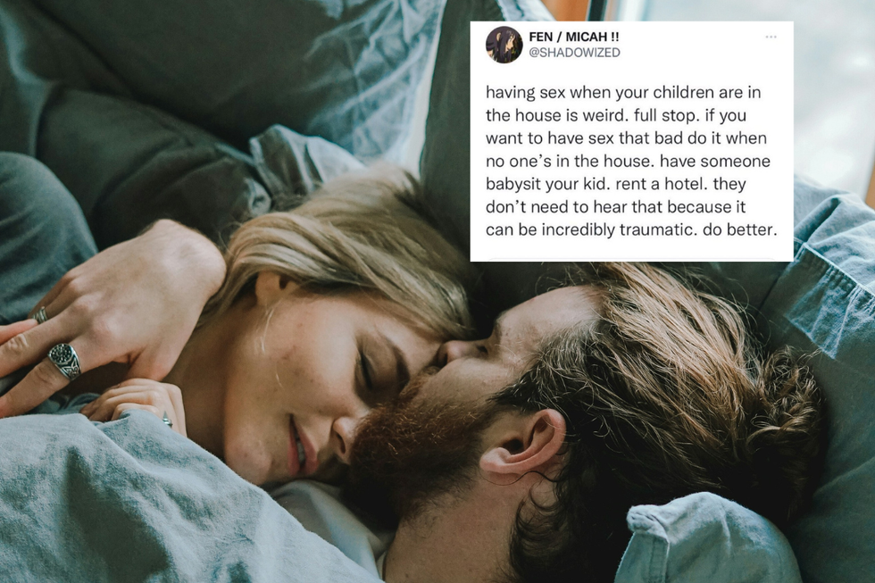 There's a big conversation happening over whether parents should have sex when their kids are home