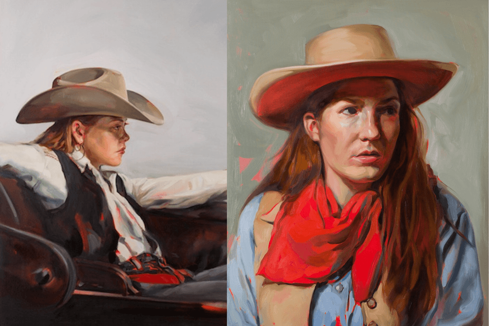 An artist replaced the men in these classic Westerns with women. The images are awesome.