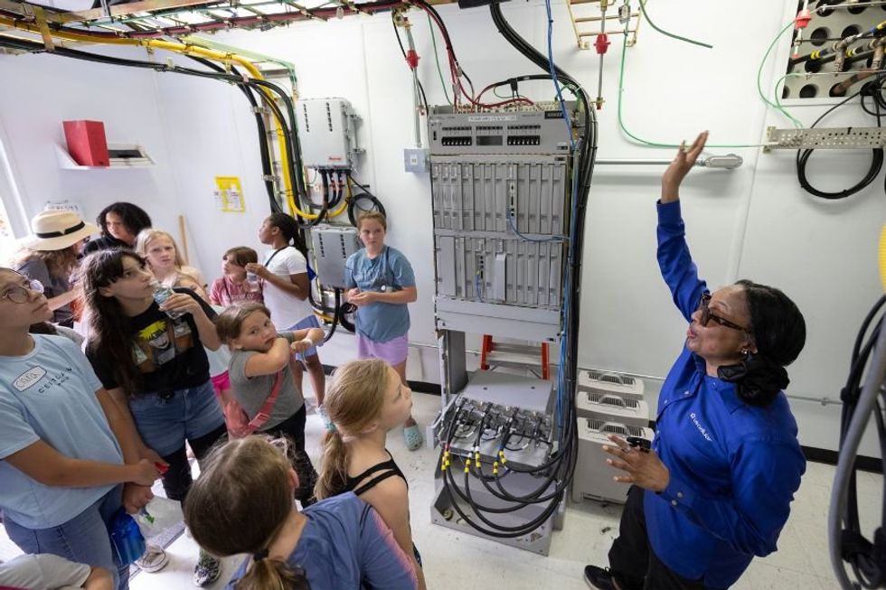 kids on a STEM field trip