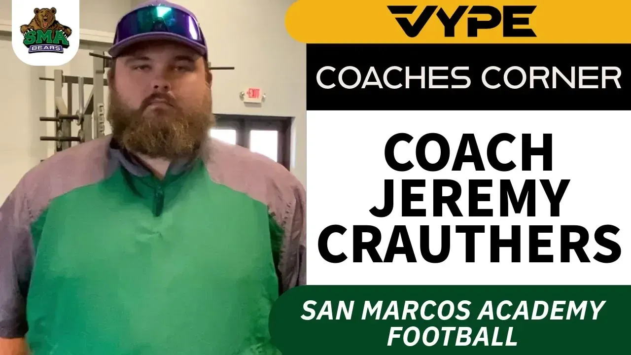 VYPE Coaches Corner: San Marcos Academy Football Coach Jeremy Crauthers
