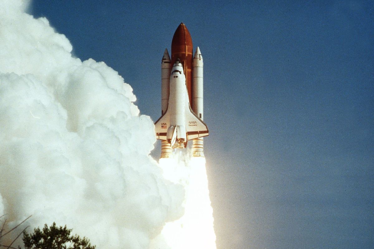 Lo Shuttle «Discovery» e il suo primo volo
