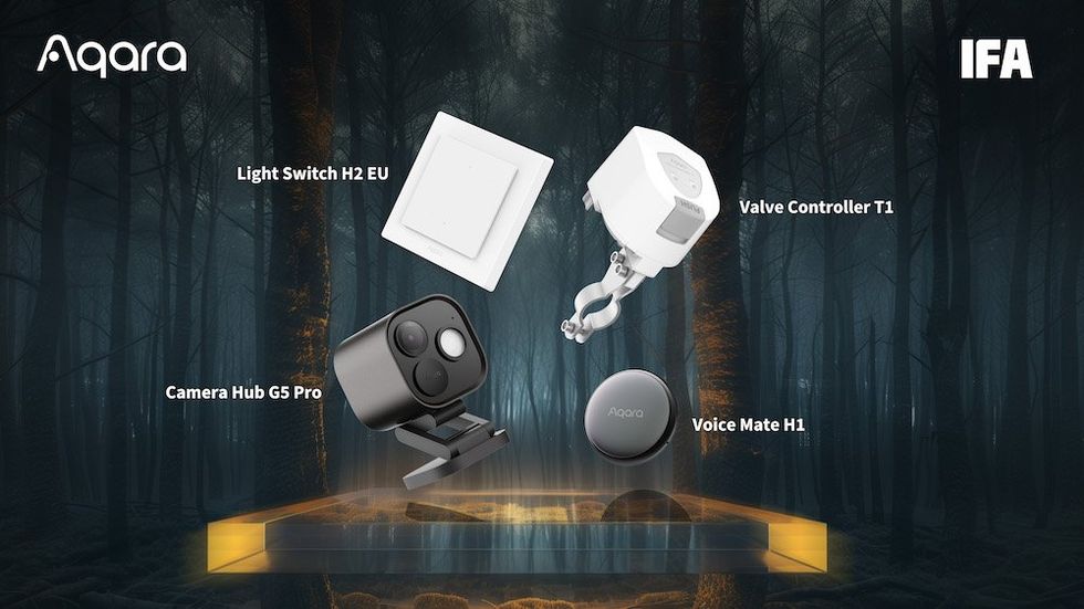 a photo of Aqara smart home devices launched at IFA 2024